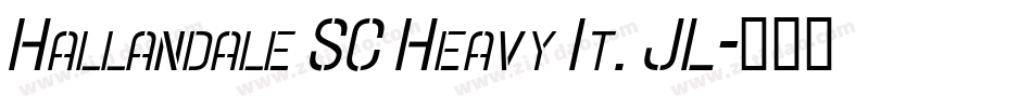 Hallandale SC Heavy It. JL字体转换